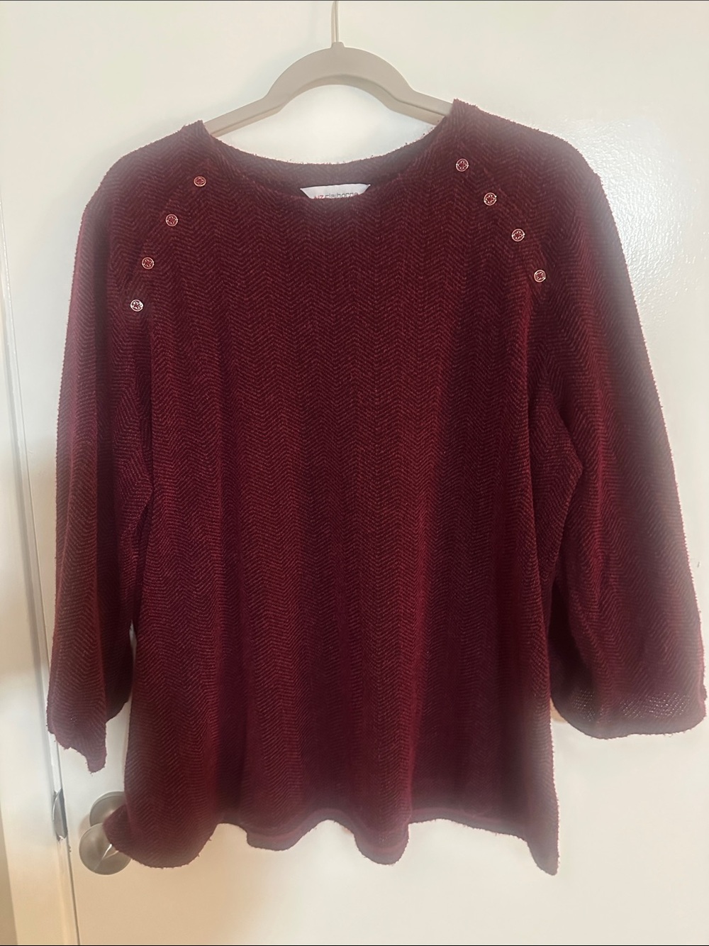 Liz Claiborne Burgundy Top